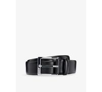 Boss Mens Boss Branded-Buckle Leather Belt Black 30