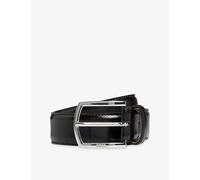 Boss Mens Boss Branded-Buckle Leather Belt Dark Brown 34