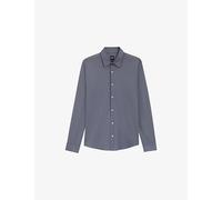 Boss Mens Boss Classic-Collar Slim-Fit Stretch-Woven Shirt Dark Blue M