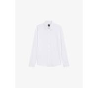 Boss Mens Boss Classic-Collar Slim-Fit Stretch-Woven Shirt White XL