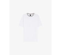 Boss Mens Boss Contrast-Trim Short-Sleeved Cotton-Piqué T-Shirt White M