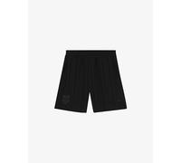 Boss Mens Boss Crest-Appliqué Striped Cotton Shorts Black M