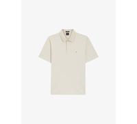 BOSS Mercerised-cotton polo shirt with Double B monogram - Style C-Parris 01, 50555829 Natural M