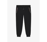 Boss Mens Boss Drawstring-Waist Cotton-Jersey Jogging Bottoms Black S