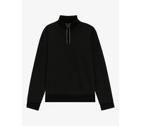 Boss Mens Boss Funnel-Neck Half-Zip Cotton Sweatshirt Black 2XL