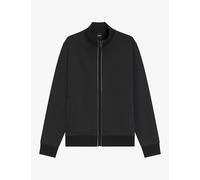 Boss Mens Boss Funnel-Neck Zip-Up Cotton Sweatshirt Black S