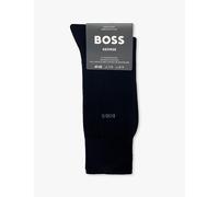 Boss Mens Boss George Branded-Print Cotton Socks Black 7-8