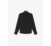 Boss Mens Boss Kent-Collar Slim-Fit Cotton-Blend Shirt Black 2XL