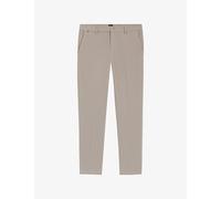 Boss Mens Boss Modern-Fit Tapered-Leg Stretch Cotton-Garbadine Trousers Open Beige 31/34