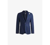 Boss Mens Boss Notched-Lapel Single-Breasted Slim-Fit Woven Blazer Dark Blue 38