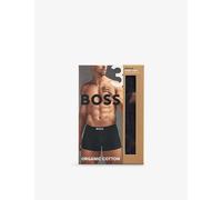 Boss Mens Boss One x David Beckham Logo-Waistband Pack Of Three Stretch-Cotton Trunks Black XL