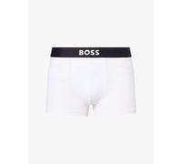 Boss Mens Boss One x David Beckham Logo-Waistband Pack Of Three Stretch-Cotton Trunks White XL