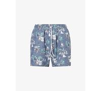 Boss Mens Boss Piranha Printed Swim Shorts Dark Grey S
