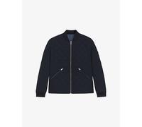 Boss Mens Boss Reversible Band-Collar Quilted Jacket Dark Blue 42