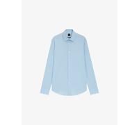 Boss Mens Boss Slim-Fit Performance-Stretch Twill Shirt Light/Pastel Blue 19.5