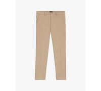 Boss Mens Boss Slim-Fit Straight-Leg Stretch-Woven Trousers Medium Beige 34/30