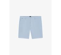 Boss Mens Boss Straight-Leg Stretch-Cotton Shorts Light/Pastel Blue 33