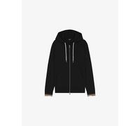 Boss Mens Boss Zip-Through Cotton-Blend Hoody Black M