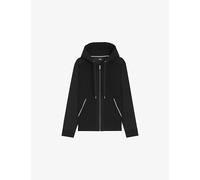 BOSS Cotton-terry zip-up hoodie with signature-stripe trims - Style C-Spence 10, 50555115 Black S