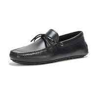 BOSS Men's Bow Detail Driver Moccasin Moccasin, Black Catfish, 42