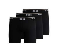 BOSS Mens Boxer Shorts 3 Pack Stretch Cotton Underwear in Black
