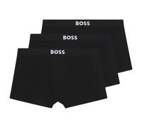 BOSS Men's Boxer Shorts Cotton Pack Of Three Trunks 3P BOSS ONE 50544263 Black