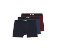 BOSS Mens BoxerBr 3P ONE Three-Pack of Logo-Waistband Boxer Briefs in Stretch Cotton