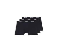 Hugo Boss Men's Boxer Shorts 3-Pack – Stretch Cotton with Logos – Blue Small