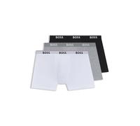 BOSS Power Logo Cotton white grey black boxer shorts (3 units) - XL