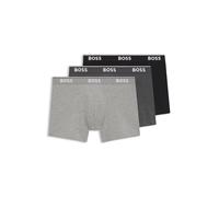 BOSS Mens BoxerBr 3P Power Three-Pack of Stretch-Cotton Boxer Briefs with Logos