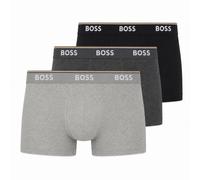 BOSS Mens Trunk 3P Power Three-Pack of Logo-Waistband Trunks in Stretch Cotton