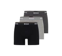 BOSS Men's Boxer Brief 3P CO/EL Shorts, New-Open Grey61, XL (Pack of 3)