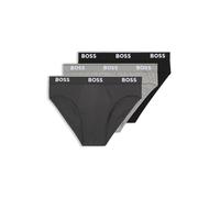 BOSS Stretch Power Briefs, Pack of 3, Open Grey