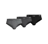 BOSS Men's Brief 3p Us Co 10145963 01, Charcoal/Black/Dark Grey, XXL