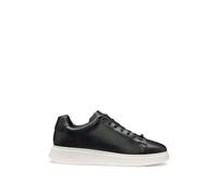 BOSS Leather trainers with rubber outsole - Style Bulton_Runn_lt_N, 50497887 Black 8