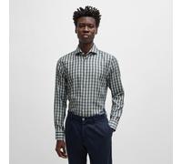 Boss Mens C-Hal Casual-Fit Shirt in Blue - Size 15.5 inch