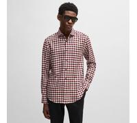 Boss Mens C-Hal Casual-Fit Shirt in Red - Size 16.5 inch