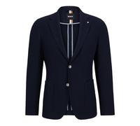 BOSS Mens C-Hanry Slim Fit Micro Patterned Wool Blend Jacket, Dark Blue Blazer NAVY 50