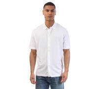Boss Mens C-Palladio 120 Waffle Cotton Shirt in White - Size 2XL