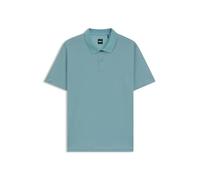 BOSS C-Parlay 212 Regular Fit Mercerised Textured Polo Shirt - Light Blue, Light Blue, Size Xl, Men Light Blue