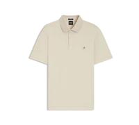 Boss Mens C-Parris Double Monogram Polo Shirt in Beige Cotton - Size 2XL