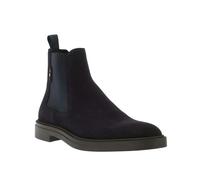 Boss Mens Calev Suede Chelsea Boots - Dark Blue - 12 UK - Dark Blue - 100% Mixed