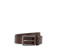 BOSS Mens Calis-Logo Sz35 Pin-buckle belt in smooth leather with logo lettering