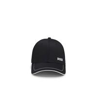 BOSS Green Cap-1 Mens Cotton-Twill Cap With Logo Detail - Black - One Size