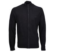 Men's BOSS Orange Avac Mens Full Zip Funnel Neck Jumper - Black - Size: 42/Regular