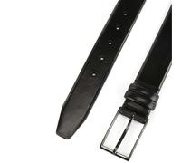 Boss Mens Carmello Plain Leather Belt - Black - 80cm x 38mm - Black - 100% Mixed