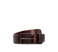 BOSS Mens Carmello Vegetable-tanned leather belt with gunmetal hardware