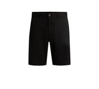 BOSS Mens Chino-Slim-Shorts Slim-fit Shorts in Stretch-Cotton Twill Black