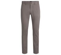 BOSS Mens Chino Slim Slim-fit Overdyed Stretch Satin Trousers