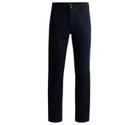 BOSS Mens Chino Slim Slim-fit Overdyed Stretch Satin Trousers
